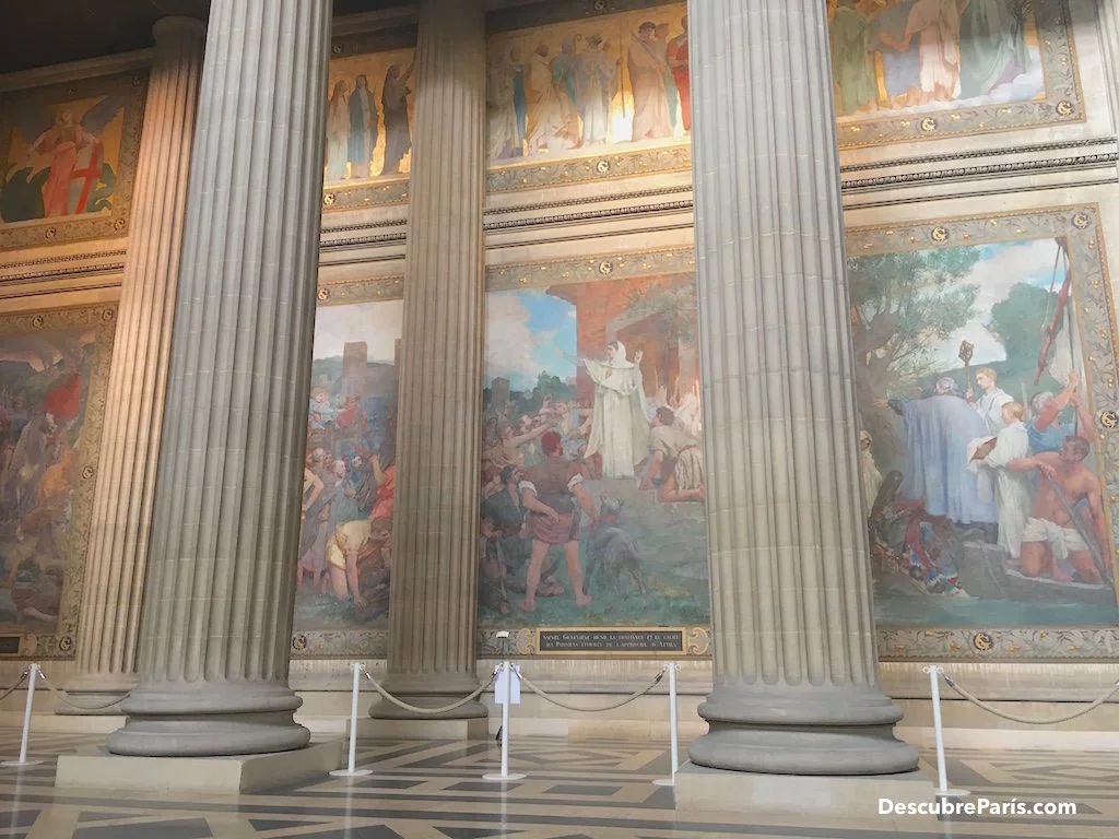 Pinturas Santa Genoveva en el Panteón, Fotos ©Descubre París