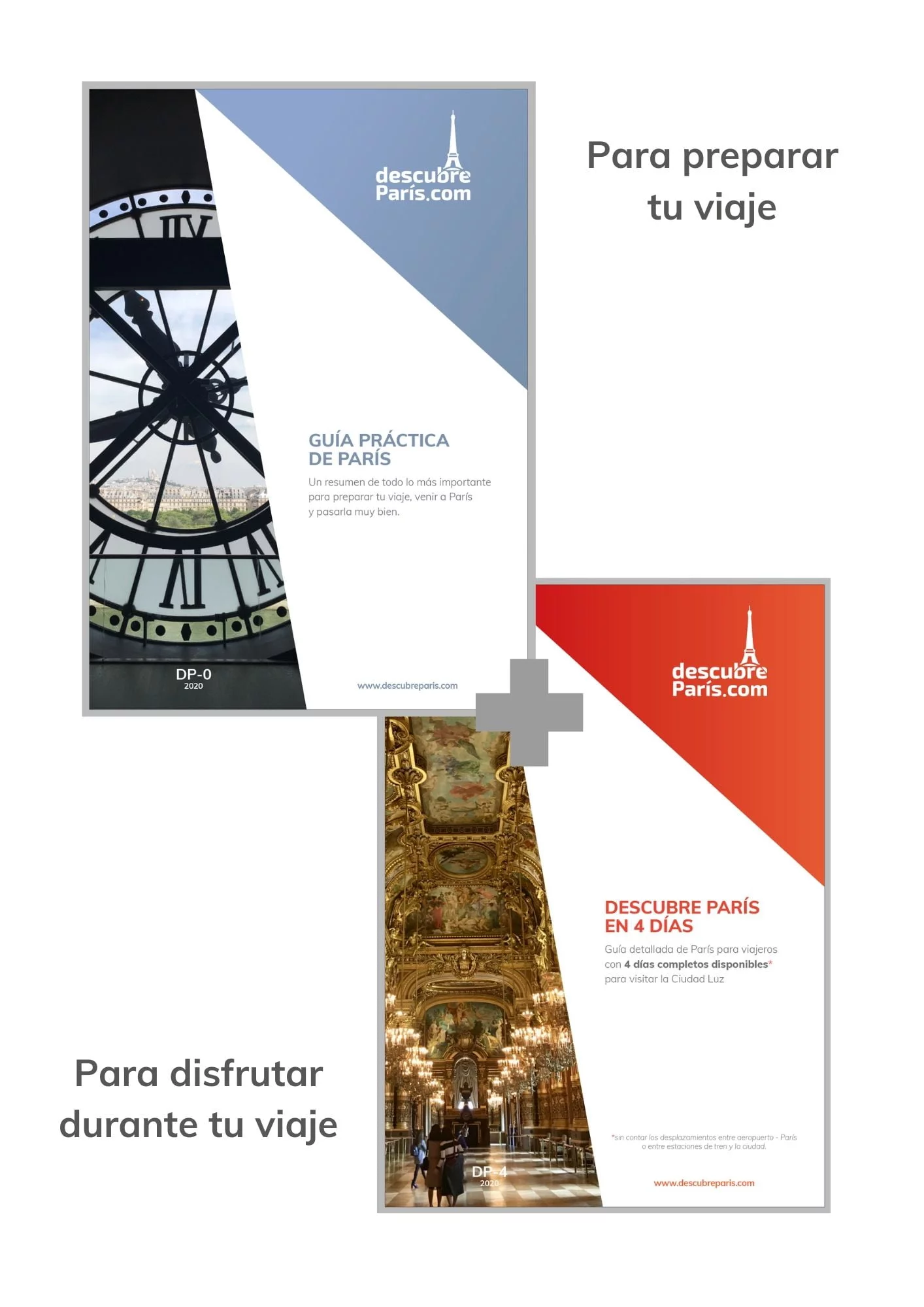 Combo Guía Práctica + Guía Descubre París en 4  días